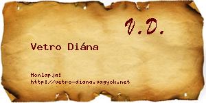 Vetro Diána névjegykártya